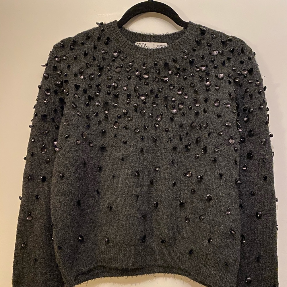 Zara sequined sweater.